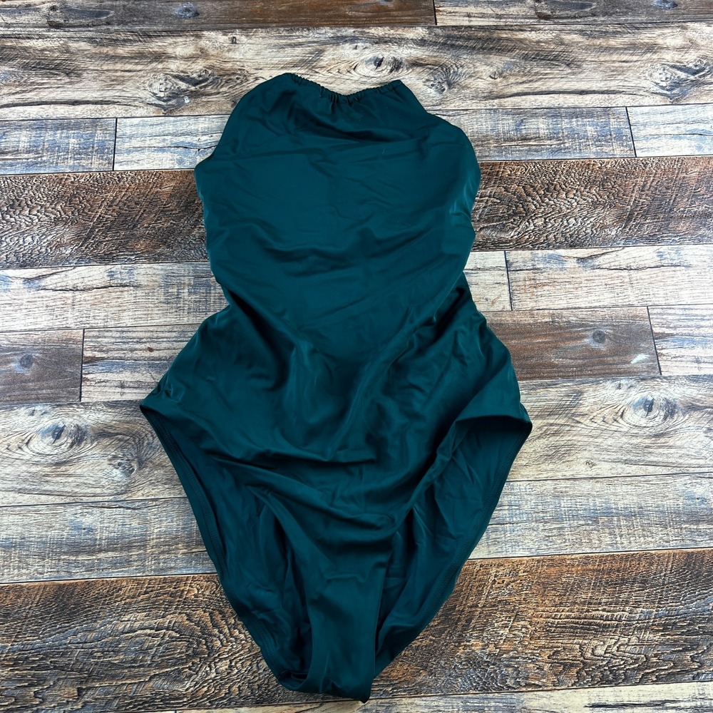 Andie One-Piece Swimsuit in Forest Green
